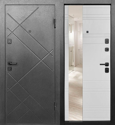 7 см Штамп Букле графит Зеркало - Фото 1